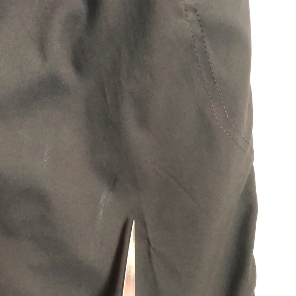 WRANGLER men Sz 40 X 30 gray cargo khaki straight leg pants elastic wais…